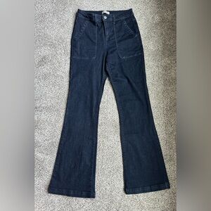 Knox Rose Blue Flare Wide Leg Jeans